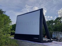 Cinéma gonflable de film d'écran de projecteur extérieur gonflable de grand de publicité