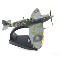 Modèle d'avion de chasse Spitfire de la Seconde Guerre mondiale à l'échelle 1:72, en alliage, produit fini, jouet de collection