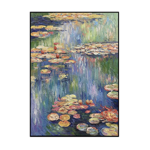 <span class=keywords><strong>Les</strong></span> <span class=keywords><strong>nénuphars</strong></span> <span class=keywords><strong>de</strong></span> <span class=keywords><strong>Monet</strong></span> Peint à la main Peintures à l'huile Fond d'entrée Peintures décoratives murales dans le salon Art mural Décoration intérieure - Product Image 3