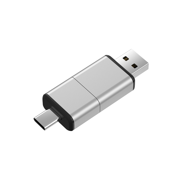 2 in 1 OTG USB-C Flash Pen Drive LED Light Memory Stick Usb flash Disk 64GB 128GB 256G USB 3.0 Dual C Pendrive