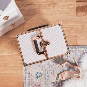 Belleza de maquillaje de aluminio caso Trolley bolsa de cosméticos de organizador caso <span class=keywords><strong>maleta</strong></span> de equipaje <span class=keywords><strong>para</strong></span> peluquería uñas artista - Product Image 3