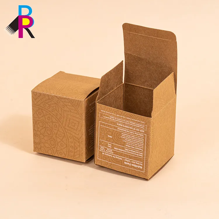 Benutzer definierte Faltpapier boxen Verpackung Kraft papier box Schieben Sie die offene Box