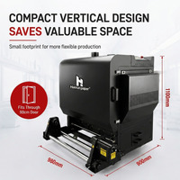 Nouveau pour imprimante DTF compacte de 60 cm : Agitateur de poudre vertical et machine de séchage avec système de récupération automatique