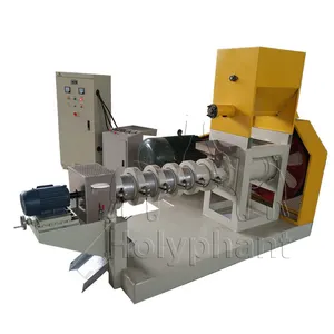 floating fish feed pet dog cat food extruder pellets making machine