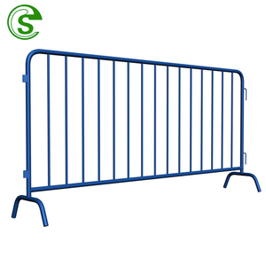 Clôture Temporaire en Acier Facile à Assembler, Barricades de Contrôle des Foules Amovibles avec Pieds en Pont/Plats, Hauteur de 6 Pieds - Product Image 3