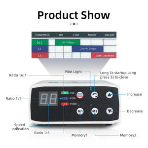 Motore elettrico dentale Brushless motore con E tipo LED maniglia interno Spray micromotore adatto per 1:1/1:5 contrangolo - Product Image 2