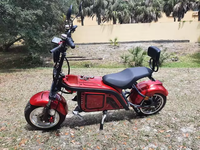 Moto électrique rapide 1500W-4000W 60V, scooter à pneus larges sans balais, longue autonomie, capacité tout-terrain, Citycoco amovible