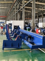 Machine de découpe laser à fibre CNC 5 axes entièrement automatique à double mandrin Leadhan avec IA numérique et chargement/déchargement automatique pour métaux