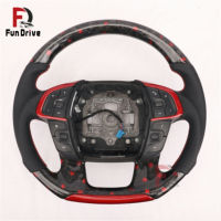 Volant en fibre de carbone forgé personnalisé pour Volkswagen Golf MK Polo Scirocco R Passat CC R-Line Jetta Tiguan DSG