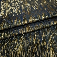 Tissu Jacquard Brocart Métallique à Motifs Floraux, Nouvelle Arrivée Très Demandée, 100% Polyester, pour Robes et Vêtements Femme et Fille JSW-1059N