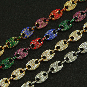 Tendance glacé collier avec bracelet ensemble <span class=keywords><strong>grain</strong></span> <span class=keywords><strong>de</strong></span> <span class=keywords><strong>café</strong></span> chaîne collier pour hommes mode Hip hop collier bracelet ensembles <span class=keywords><strong>de</strong></span> bijoux - Product Image 5