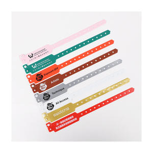 Custom Disposable PVC Plastic ID Identification <strong>Wristband</strong> Waterproof Promotional <strong>Vinyl</strong> Bracelet - Product Image 4