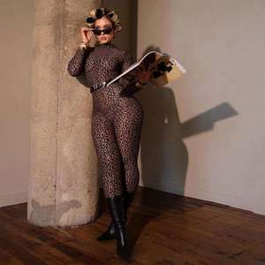 <strong>Women's</strong> Fall Fashion Crochet Lapel Long-Sleeved <strong>Pantsuit</strong> Top and Trousers Set - Product Image 3