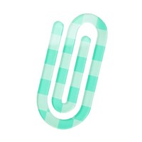 Clips de Papel Gigantes Transparentes con Diseño de Cuadros Pastel, Clips Decorativos Grandes con Patrón de Rejilla en Colores Caramelo, Material de Papelería para Diario