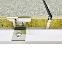 Faux Aerogel Rockwool&ciment, panneau sandwich acoustique extérieur Epx, toiture, thermocol, matériau de construction