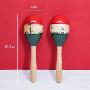 Maracas de Madera al por Mayor, Sonajero de Mano, Instrumento Musical de Percusión, Juguete Educativo para el Desarrollo de la Agarre, la Visión y el Oído - Product Image 5