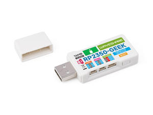 Placa de desarrollo RP2350-GEEK Waveshare basada en microcontrolador RP2350 con pantalla LCD de 1,14 pulgadas y 65K colores con carcasa de plástico blanca - Product Image 3