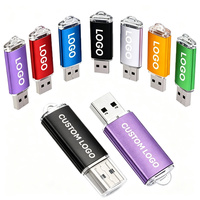 Clé USB Métallique Personnalisée avec Logo 2.0 3.0 Cadeau d'Entreprise Promotionnel 2GB 4GB 8GB 16GB 32GB 64GB 128GB Clé USB Portable