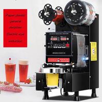 Haute qualité Mini Boba tasse Machine à sceller automatique lait thé tasse Machine à sceller pour bulle thé tasse en plastique PP chaud boissons froides