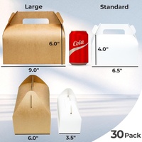 Emballage alimentaire en papier kraft de qualité alimentaire, sac à gâteau portable à emporter, boîte à pâtisserie, boîte cadeau en papier, boîte en papier Togo, boîte personnalisée avec poignée