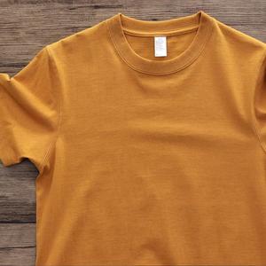 T-shirt americana pesante <span class=keywords><strong>da</strong></span> <span class=keywords><strong>uomo</strong></span>, vintage, tinta unita, in puro cotone, vestibilità ampia, semplice, a maniche corte - Product Image 4