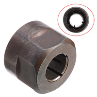 Piezas de enrutador de inmersión de tuerca de Metal negro, agujero central de 12,7mm, diámetro de 22,5x27mm para 3612 tuercas, accesorios de hardware, 1 ud.