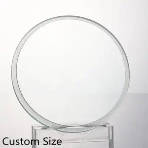 Kunden spezifisch verfügbar LED gehärtetes poliertes Glas Round Step Soda Lime Glass Panel
