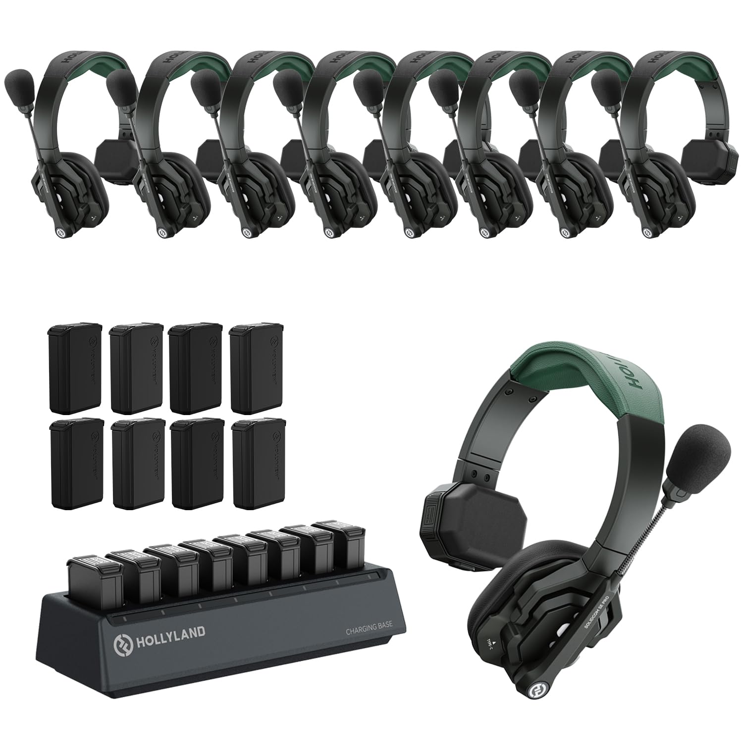 Conjunto Negro de 9 Piezas