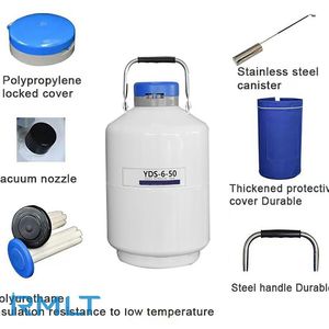 YDS-6 Flüssig stickstoff tank 6L Flüssig stickstoff flasche Ln2 Tank Dewar für die Samen lagerung - Product Image 5
