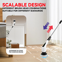 Multi combinaison portable électrique rotative cuisine sol machine à laver baignoire céramique carreaux salle de bain brosse de nettoyage