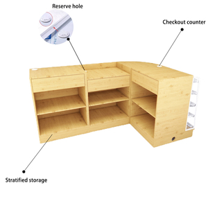 Armoire en bois géante pour dépanneur caisse, tabac et alcool supermarché peut être combiné caisse - Product Image 6