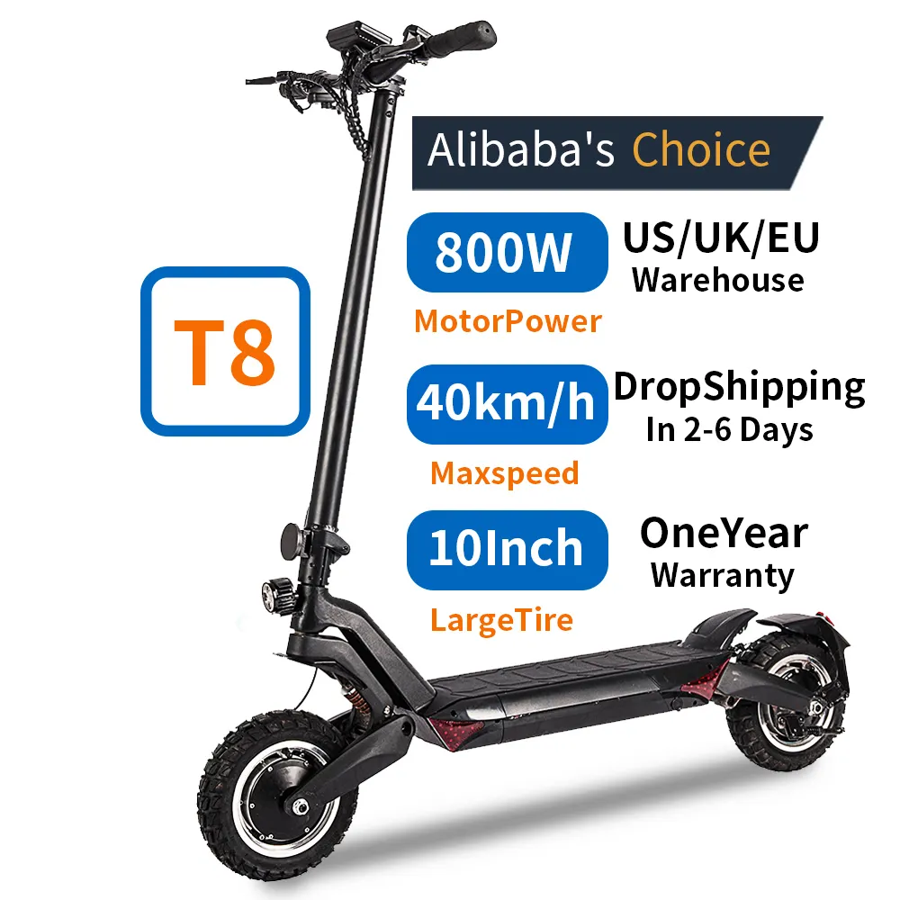 2022 New Arrival Dual Drive 48V 800W Off Road Electric Scooter 50mph