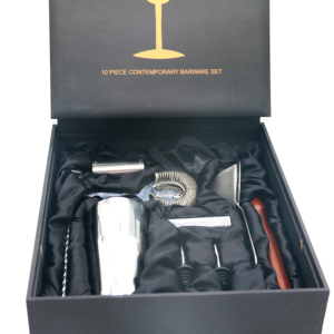 Boston Cocktail Set 10 Pieces - Rectangular Gift Box