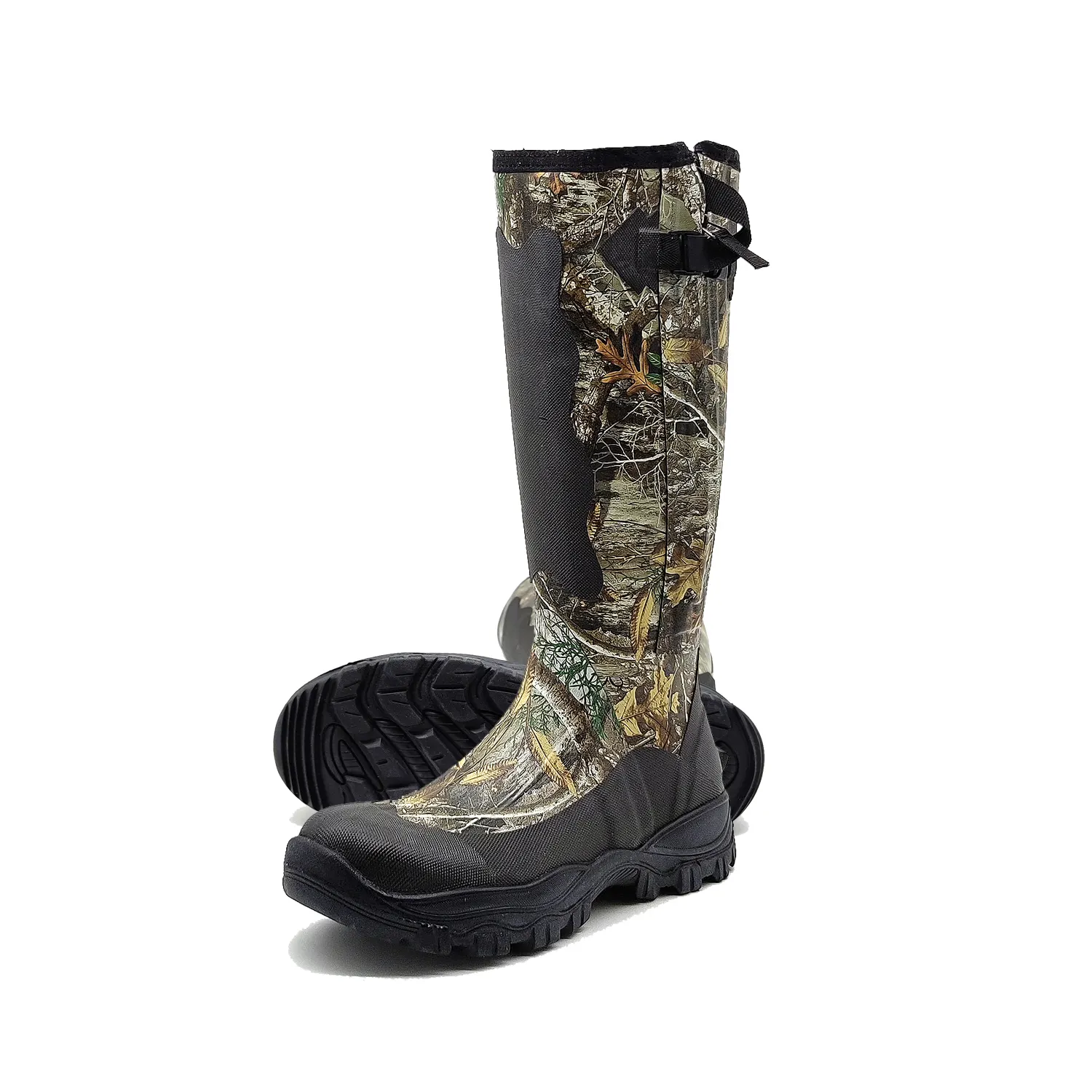 High quality OEM waterproof camouflage rubber boots neoprene vulcanized hunting boots fishing boots for men