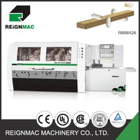 Haute qualité REIGNMAC 6 broches quatre côtés planificateur mouleur Machine à bois PLC contrôle 260mm largeur de travail noyau de moteur à engrenages