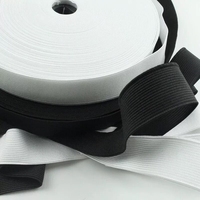 Sangle élastique Acme Factory blanche noire 10-50mm à haute élasticité pour poignets médicaux