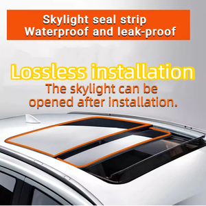 Sello <span class=keywords><strong>para</strong></span> Techo Solar de EPDM <span class=keywords><strong>para</strong></span> Todos los Modelos de Automóviles, Autoadhesivo, Impermeable, Resistente al Polvo y a los Rayos UV, Burlete <span class=keywords><strong>para</strong></span> Automóvil - Product Image 2