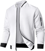 Veste bomber décontractée élégante pour homme SAVKOOV, coupe ample, légère, imperméable, respirante, 100% polyester, lavage à la main uniquement