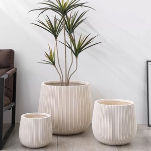 Macetas y Jardineras <span class=keywords><strong>de</strong></span> Fibra <span class=keywords><strong>de</strong></span> <span class=keywords><strong>Arcilla</strong></span> <span class=keywords><strong>de</strong></span> Gran Tamaño Personalizadas, Decoración para Interiores y Exteriores, Macetero Redondo Grande para Árboles, para Paisajismo - Product Image 1