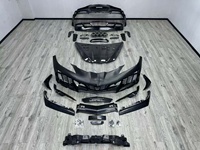 Kit carrosserie complet en fibre de carbone style OEM pour Chevrolet Corvette C8 2020-2026, comprenant lèvre avant, jupes latérales, diffuseur arrière et ensemble de spoiler