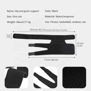 Attelle de soutien respirante en néoprène pour hanches et cuisses – Protection sportive unisexe en gros - Product Image 5