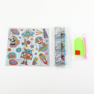 Mới Thời Trang Sơn Kim Cương Tinh Thể Kim Cương Dán 20-Mảnh Thiết Lập Không Gian Loạt Hành Tinh Robot Mô Hình Tự Làm Vòng Đá Quý Dán - Product Image 4