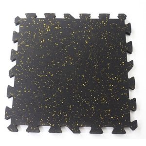 Không độc hại và không mùi Interlock phòng tập thể dục cao su sàn gạch Thảm Cross-fit & Bệnh Viện ứng dụng cán - Product Image 1