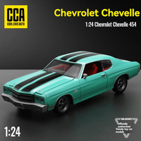 Modèle de voiture miniature authentique sous licence 1:24 Chevrolet 1970 en alliage, modèle de voiture en métal, Coche Modelo Del Metal, portes ouvrables
