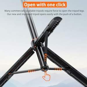 Selfie Stick Trépied Extensibilité Compatible pour <span class=keywords><strong>GoPro</strong></span> <span class=keywords><strong>Max</strong></span> Hero 10 9 8 7 6 5 4 pour DJI Osmo Action Insta 360 One R More Action - Product Image 3