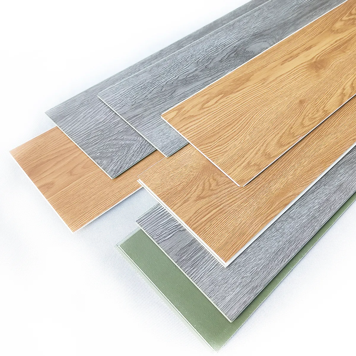 Foju Herringbone Embossed Texture SPC Virgin Material Plastic Vinyl Tiles SPC Flooring Pvc Plastic Flooring