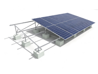 Supports de montage photovoltaïques solaires en aluminium-magnésium galvanisé à chaud, type C, pour terrains ouverts, durée de vie de 20 à 25 ans
