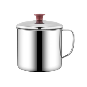 จำเป็นสำหรับการเริ่มต้นของโรงอาหารภาคการศึกษา304ถ้วยน้ำสแตนเลสที่มีด้ามจับ - Product Image 1