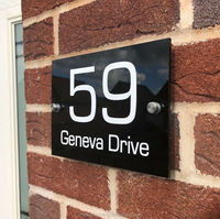 Plaque de porte lumineuse personnalisée en acier inoxydable de 12 pouces avec numéros de maison éclairés par LED, lettres lumineuses pour numéros d'adresse extérieurs