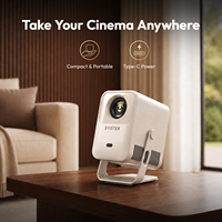Mini-projecteur intelligent 2026 Mango 1 Android 14 1080P avec autofocus, compatible 3D, Wi-Fi 5.4, Android 14.0, portable pour home cinéma intégré